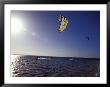 Three Kite Surfers On A Windy Summer Day Race Across A Bay, Australia by Jason Edwards Limited Edition Print