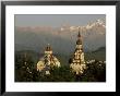 Zenkov Cathedral And Tien Shan Mountains, Almaty, Kazakhstan, Central Asia by Upperhall Limited Edition Print