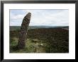 Standing Stone, Flat Howe Tumulus, Westerdale, Yorkshire, England, United Kingdom by D H Webster Limited Edition Print