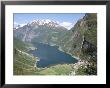 Geiranger Fjord Seen From Flydalsgjuvet, Western Fiordlands, Norway, Scandinaiva by Tony Waltham Limited Edition Print
