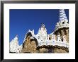 Bizarre Gaudi's Mosaics Roof, Guell Park (Parc Guell), Barcelona, Catalonia (Cataluna), Spain by Marco Simoni Limited Edition Print