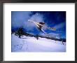 Skier Jumping In Half Pipe, Risoul, Haute-Normandy, France by Christian Aslund Limited Edition Print