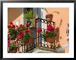 Balcony Detail, Corso Umberto 1, Taormina, Sicily, Italy by Walter Bibikow Limited Edition Pricing Art Print