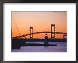 Newport Bridge And Harbor At Sunset, Newport, Rhode Island, Usa by Fraser Hall Limited Edition Print