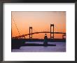Newport Bridge And Harbor At Sunset, Newport, Rhode Island, Usa by Fraser Hall Limited Edition Print