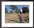 Woman Carrying Sack On Her Head, Ogol Village, Sangha, Dogon Area, Mali, Africa by Bruno Morandi Limited Edition Print