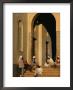 Men On Steps Of Al Khulafa Al Rashidin Mosque, Asmara, Eritrea by Patrick Syder Limited Edition Print