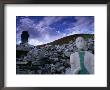 Effigy, Cairn And Stone Cross At 6Th Century St. Colmba's Chapel, Glencolumbcille, Ireland by Gareth Mccormack Limited Edition Print
