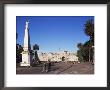 Statue In Plaza De Mayo And Casa Rosada, Buenos Aires, Argentina, South America by Eitan Simanor Limited Edition Pricing Art Print