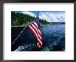 American Flag On Boat, Lake Coeur D'alene, Coeur D'alene, Idaho by Holger Leue Limited Edition Pricing Art Print