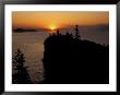 Spring Sunrise Silhouettes Edwards Island And Scoville Point On Lake Superior by Mark Carlson Limited Edition Print