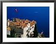 Hilltop Buildings With Mediterranean Below, Eze, Provence-Alpes-Cote D'azur, France by David Tomlinson Limited Edition Print