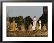 Cloth Draped Statues Of Buddha Fill A Courtyard by Jodi Cobb Limited Edition Print