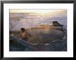 A Hiker Enjoys A Dip In A Hot Springs In Long Valley by Phil Schermeister Limited Edition Print