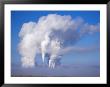 Pollution From Smoke Stacks Created By A Coal Fired Enery Plant Across The Nevada Desert, Nevada by Jan Stromme Limited Edition Print