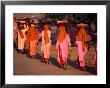 Nuns Collecting Alms Through The Streets, Salay, Yangon, Myanmar (Burma) by Anders Blomqvist Limited Edition Print