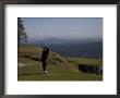 A Man Golfs In February In British Columbia by Taylor S. Kennedy Limited Edition Print