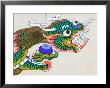 Painting Of Dragon, Thimphu, Bhutan by Keren Su Limited Edition Print