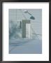 Snow Blends In With The Doorway Of A White Building by Raymond Gehman Limited Edition Print