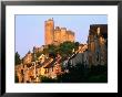 Castle Towering Above Village Houses, Aveyron Region, Najac, Midi-Pyrenees, France by David Tomlinson Limited Edition Print