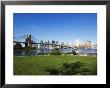 Brooklyn Bridge And Manhattan Skyline, Brooklyn Bridge Park, New York City, Usa by Amanda Hall Limited Edition Print