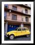 Yellow Citroen Parked Outside Apartments, Calatayud, Spain by John Banagan Limited Edition Pricing Art Print