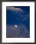 The Moon Surrounded By Cirrus Clouds Against A Blue Sky, Groton, Connecticut by Todd Gipstein Limited Edition Print