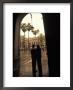 Couple In Plaza Real Gothic Square, Barcelona, Spain by Michele Westmorland Limited Edition Pricing Art Print