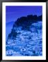 Evening View Of Capri Town From Via Castello, Bay Of Naples, Campania, Italy by Walter Bibikow Limited Edition Print