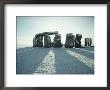 Stonehenge, Unesco World Heritage Site, In Winter Snow, Wiltshire, England, United Kingdom, Europe by Adam Woolfitt Limited Edition Print