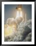 Fiery Exhaust Comes From The Booster Rocket Carrying The Columbia by Johnson & Peritore Schneeberger Limited Edition Pricing Art Print