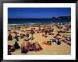 Sunbathers And Swimmers At Manly Beach, Sydney, Australia by Paul Beinssen Limited Edition Print