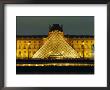 The Louvre And Pyramid Illuminated At Night, Paris, France, Europe by Gavin Hellier Limited Edition Print