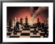 Chess Pieces On Board by John James Wood Limited Edition Print