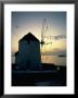 Silhouette Of A Windmill, Mykonos, Greece by Ron Johnson Limited Edition Print
