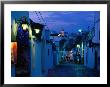 Typical Cobbled Lane In Trulli District At Dusk, Alberobello, Puglia, Italy by David Tomlinson Limited Edition Print