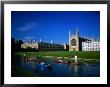 King's College Chapel And Punts On River, Cambridge, Cambridgeshire, England by David Tomlinson Limited Edition Print