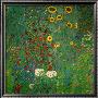 Farm Garden With Sunflowers, C.1912 by Gustav Klimt Limited Edition Print