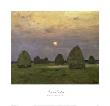 Haystacks Twilight, C.1899 by Isaak Ilyich Levitan Limited Edition Print