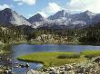 Sierra Mountain Lake In Summer With Grassy Shores And Peaks by Stephen Sharnoff Limited Edition Print