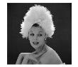 White Feathered Hat, 1960S by John French Limited Edition Print