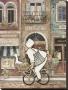 Chef On Bike by Betty Whiteaker Limited Edition Pricing Art Print