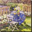 Flowers On Blue by Allayn Stevens Limited Edition Print