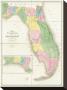 Map Of Florida, C.1839 by David H. Burr Limited Edition Print
