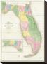 Map Of Florida, C.1839 by David H. Burr Limited Edition Pricing Art Print