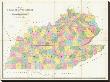 Map Of Kentucky And Tennessee, C.1839 by David H. Burr Limited Edition Print