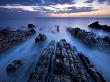 Advancing Tide On The Rocky Ledges Of Sandymouth, Cornwall, England by Adam Burton Limited Edition Pricing Art Print