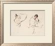 Two Ballerinas, Holding Their Ankles Wearing Ballet Skirts by Isobel Lilian Gloag Limited Edition Pricing Art Print