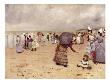 Elegant Figures On A Beach, 1886 by William Feron Limited Edition Print