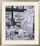 Painting In His East Hampton Studio by Willem De Kooning Limited Edition Print